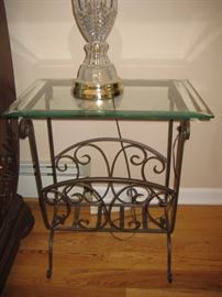 Iron side table