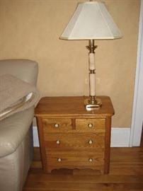 Pennsylvania House oak side table/chest $60