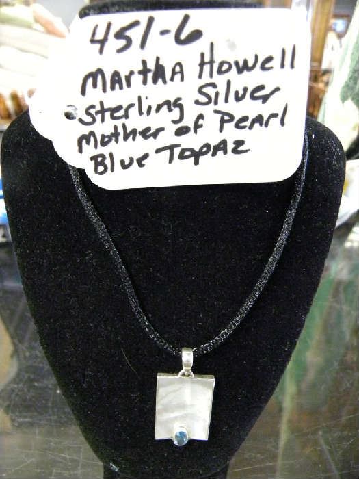 Martha Howell Sterling Silver & Mother of Pearl