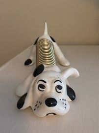 Ceramic dog letter holder