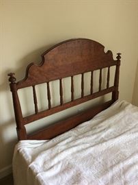 Antique walnut bed