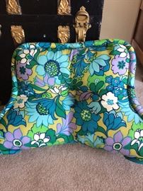 Retro fabric on "husband" pillow