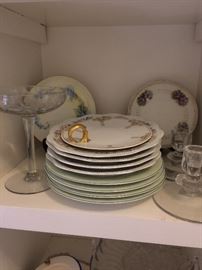Assorted other pretty glassware and plates -in time for Christmas giving. Fill with candy and cookies and pass along!