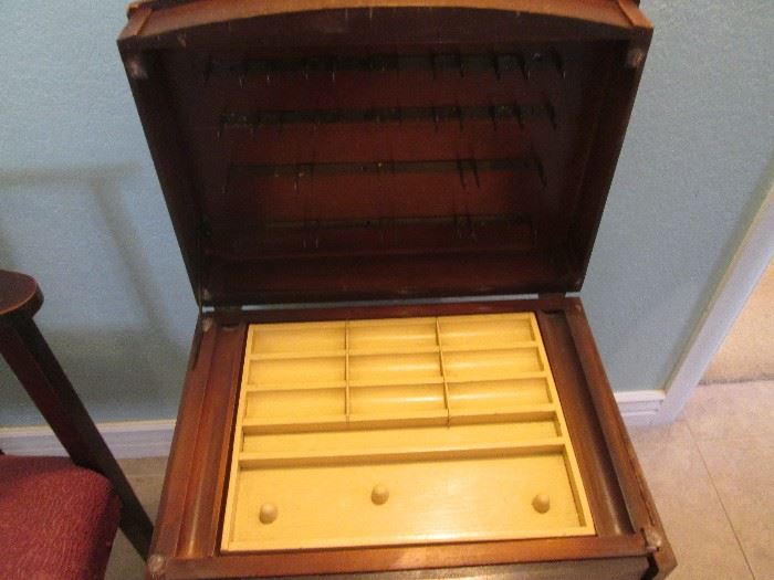 Inside view of Sewing Chest