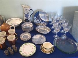 "Liberty Blue" Historic Colonial Scenes