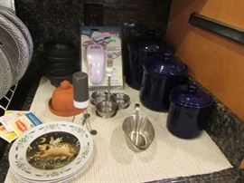 Canister Set and Chrome Serving items