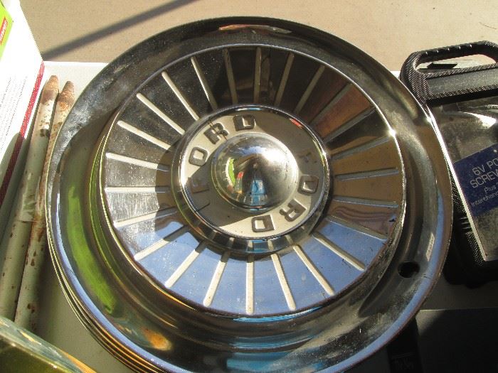1957 original Ford  hubcaps - 4