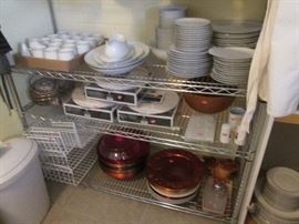 china and items for entertaining