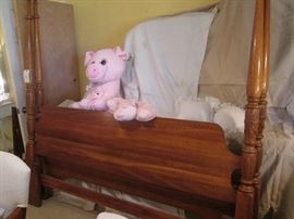 King bed frame, headboard, footboard