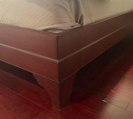 70. King Sized Cherry Sleigh Bed Frame