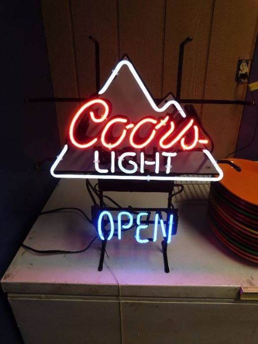Coors Light Open Neon Sign