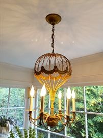 “Hot  air balloon” 6 light chandelier