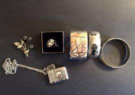 Sterling & costume jewelry