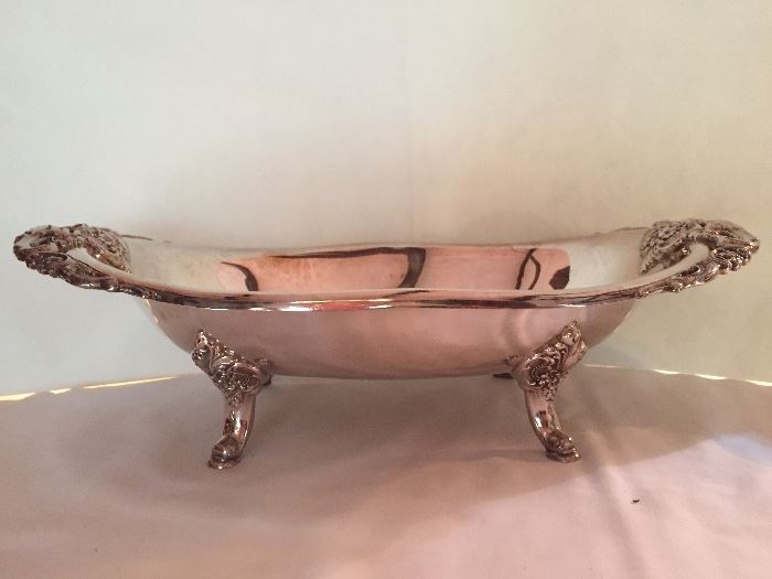 Silverplate serving bowl.