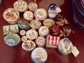 Halcyon Days Enamel boxes and Limoges 