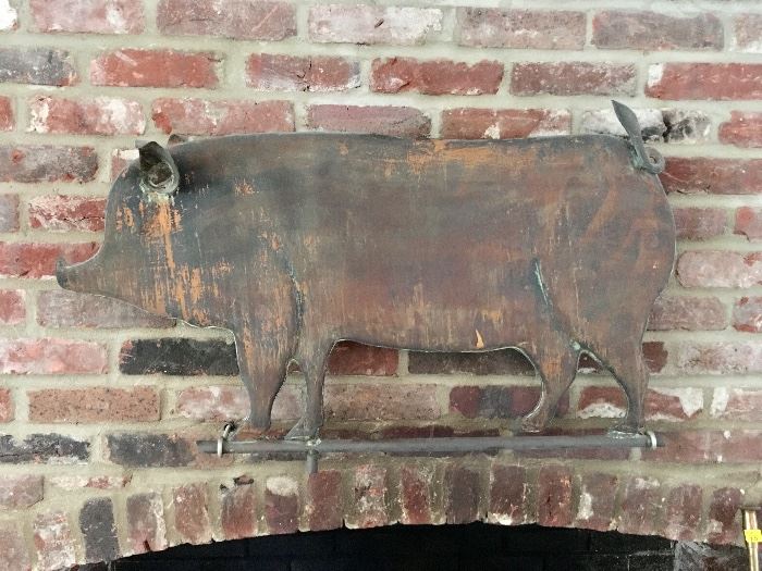 Vintage Pig weathervane