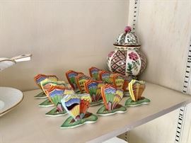 Rare Herend Butterfly place card holders