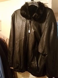 LEATHER JACKET - REVERSIBLE TO MINK