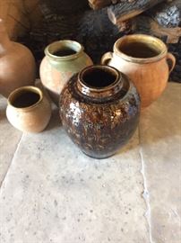 assorted European pots