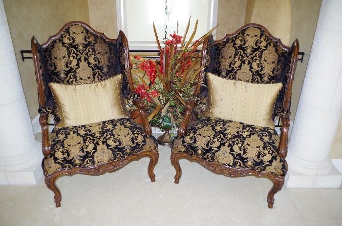 Marge Carson Palais Wing Chairs