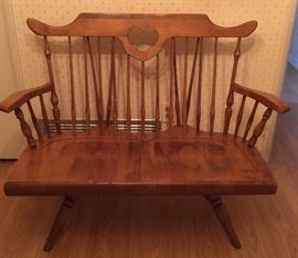 Beautiful Vintage Rocking Bench