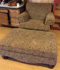 Oversized Chair and Ottoman