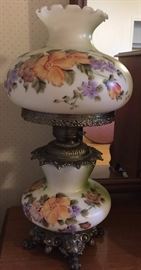 Vintage Hand Painted Lamps (2)