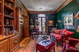 View of the study - the small desk and chair in the background and book stand have gone with the daughter.
