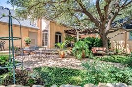 Garden view - 2 large potted palms, a large potted split leaf plant, and a large potted hibiscus are available in advance of the sale.  PLANTS SOLD IN ADVANCE OF SALE