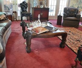 David Barrett CIRCA lion cocktail table, highly desirable furniture artist