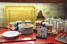 Villeroy and Boch Acapulco pieces are a blast from the past - so colorful and lively.  There are several wood carving boards - one is huge.