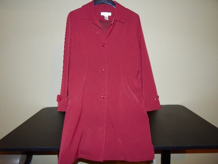 Women's Long Red Coat