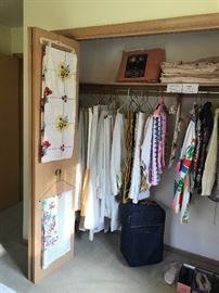 Vintage clothes and linens