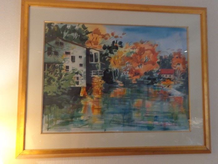 Great water coulor by Betty Philipps, local artist