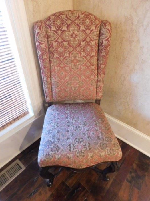 Fabric armless chair