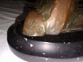 Numbered 11/50 Margery Torrey Bronze Owl Figure