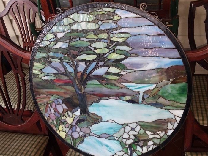 Large Stained Glass Landscape