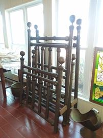 Pair of Brass Twin Beds