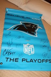 2008 NFL Panthers Signed Banner