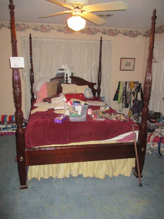 Thomasville four-poster bed.  One of two four-poster beds.  Similar, but not identical.