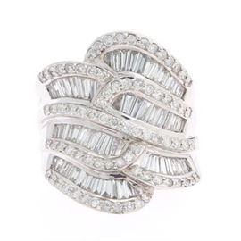 Ladies Gold and Diamond Fashion Ring 