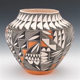 Large Acoma Pottery by D. Estevan