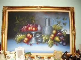 UNSIGNED FRUIT PAINTING