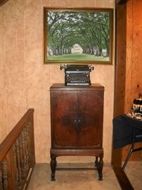 2 DOOR ANTIQUE CABINET