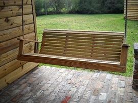 WOOD PORCH SWING