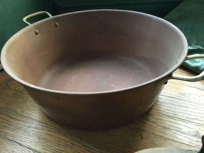 Large copper pot $50