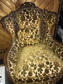 Victorian ornate carved chair $300.
