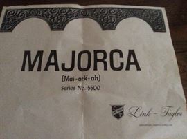 Link Taylor Majorca style solid oak carved bedroom suite: Made in NC!