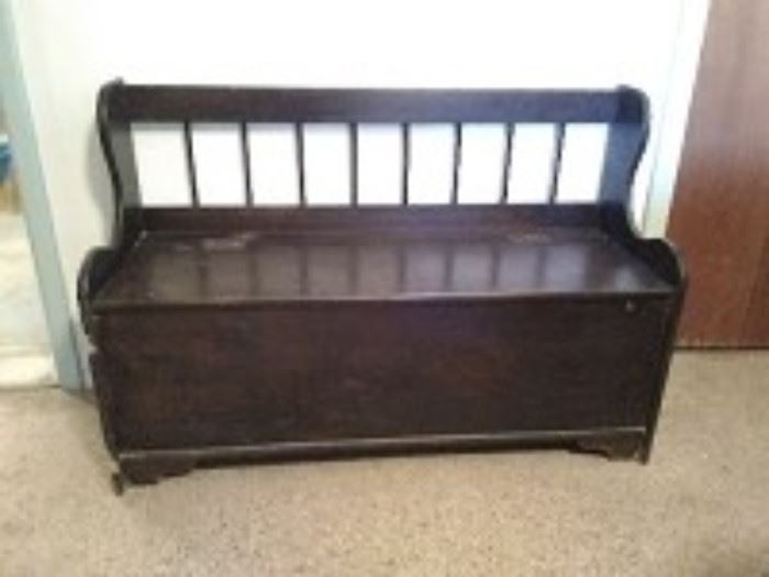 Wood Toy Chest/Bench