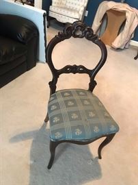 #14	Antique pedistal Table w/4 chairs	 $275.00 

